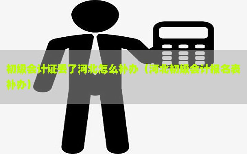 初级会计证丢了河北怎么补办（河北初级会计报名表补办）