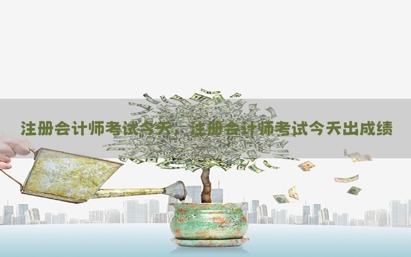 注册会计师考试今天，注册会计师考试今天出成绩