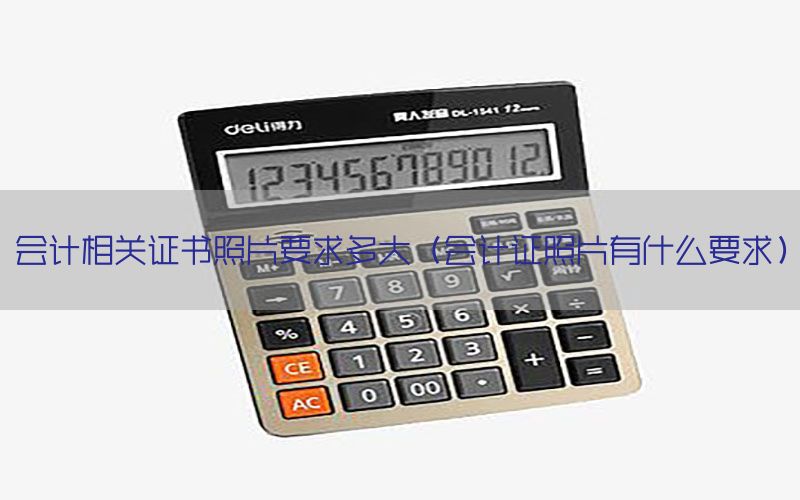 会计相关证书照片要求多大（会计证照片有什么要求）