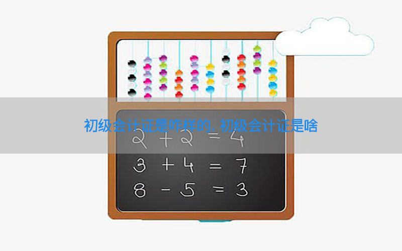 初级会计证是咋样的，初级会计证是啥