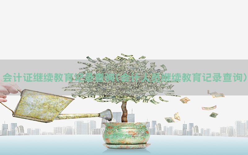 会计证继续教育记录查询（会计人员继续教育记录查询）