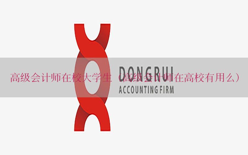 高级会计师在校大学生（高级会计师在高校有用么）
