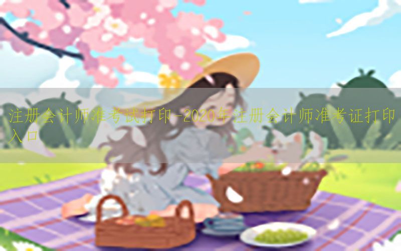 注册会计师准考试打印-2020年注册会计师准考证打印入口