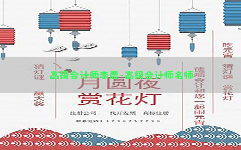 高级会计师李晨-高级会计师名师