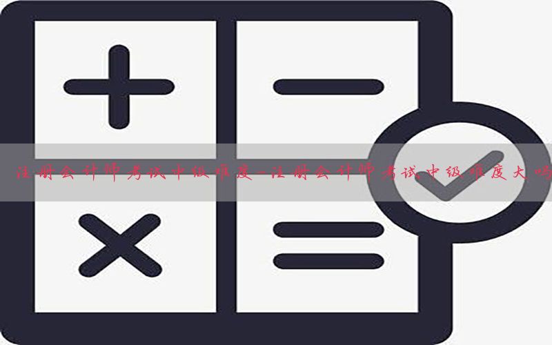 注册会计师考试中级难度-注册会计师考试中级难度大吗