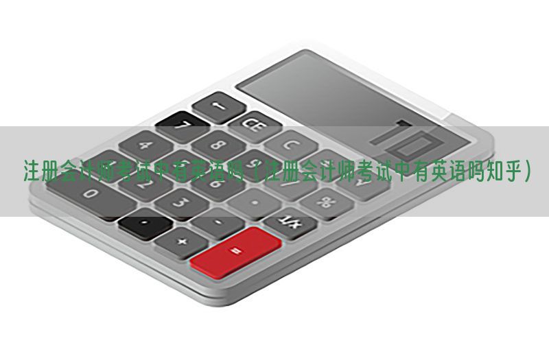 注册会计师考试中有英语吗（注册会计师考试中有英语吗知乎）