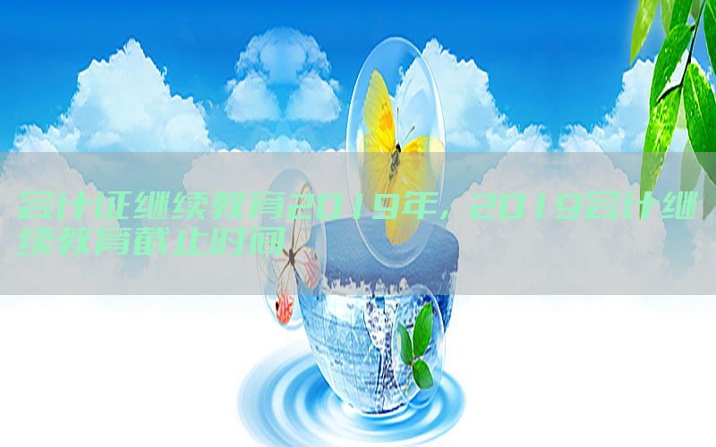 会计证继续教育2019年，2019会计继续教育截止时间