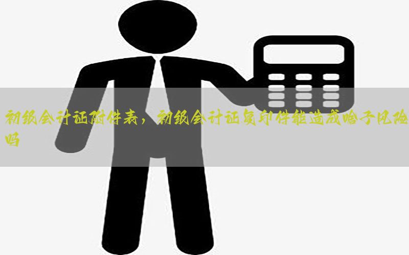 初级会计证附件表，初级会计证复印件能造成啥子风险吗