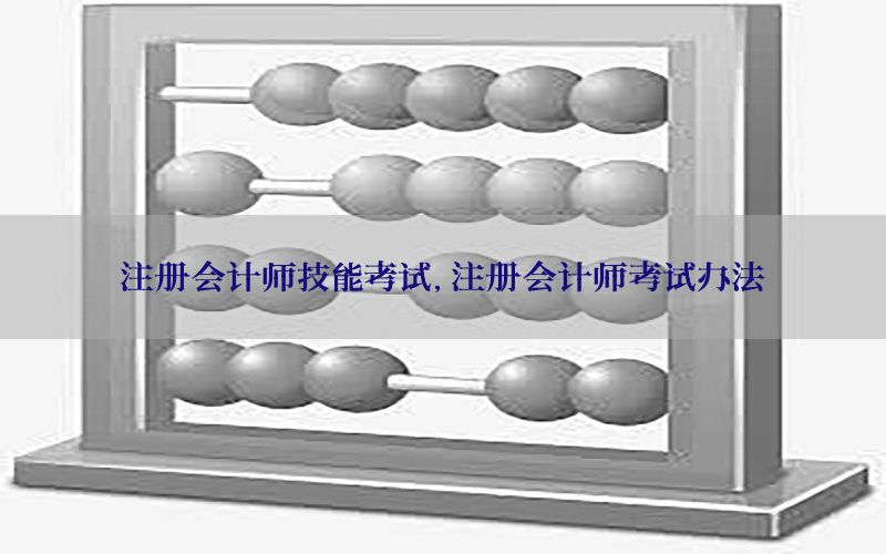 注册会计师技能考试，注册会计师考试办法