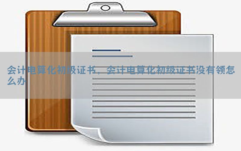 会计电算化初级证书，会计电算化初级证书没有领怎么办