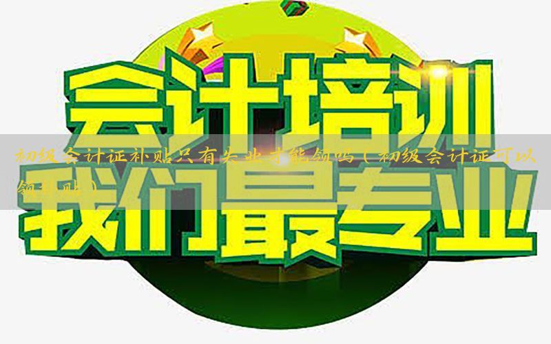 初级会计证补贴只有失业才能领吗（初级会计证可以领补贴）