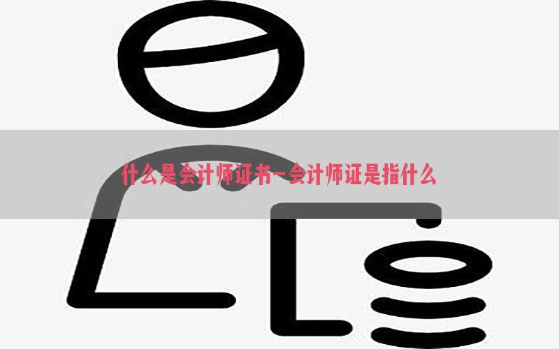 什么是会计师证书-会计师证是指什么