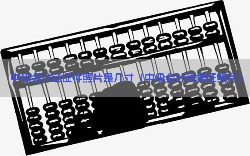 中级会计证证件照片是几寸（中级会计资格证照片）