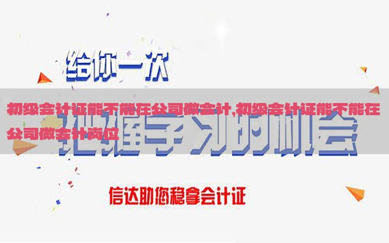 初级会计证能不能在公司做会计，初级会计证能不能在公司做会计岗位
