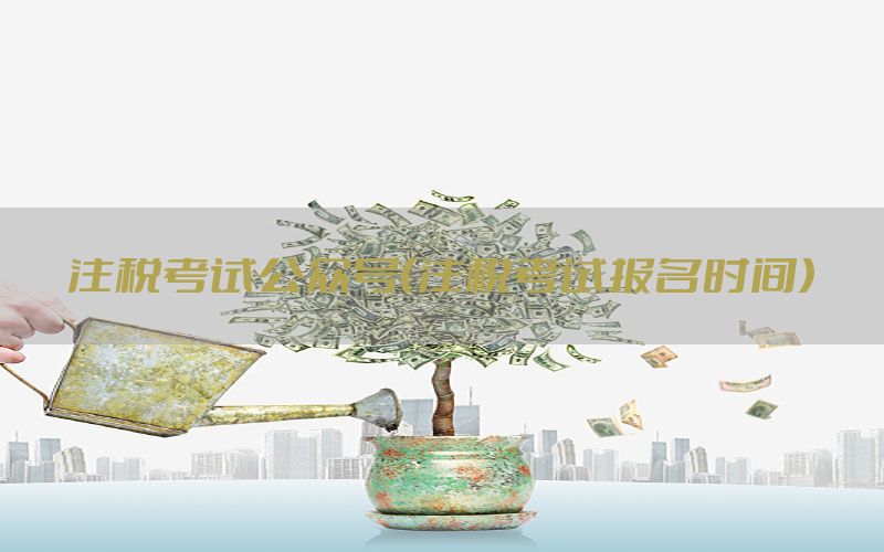 注税考试公众号（注税考试报名时间）