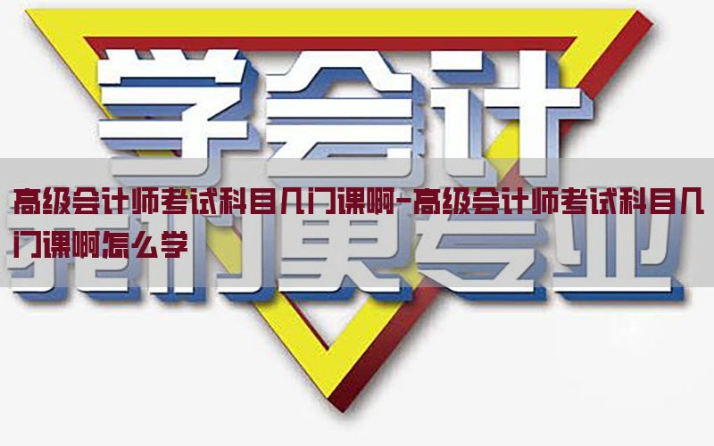 高级会计师考试科目几门课啊-高级会计师考试科目几门课啊怎么学