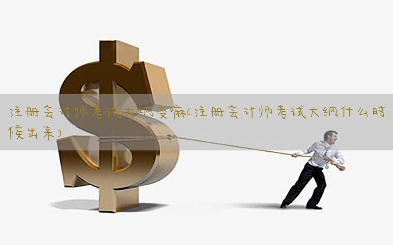 注册会计师考试大纲变嘛（注册会计师考试大纲什么时候出来）