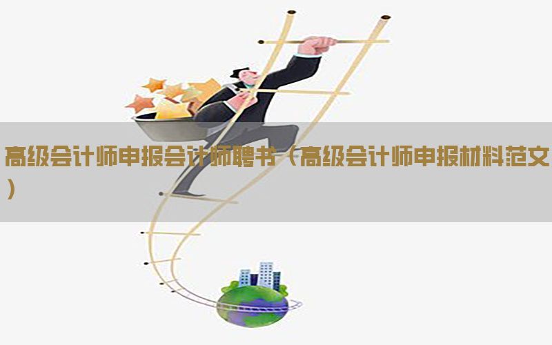 高级会计师申报会计师聘书（高级会计师申报材料范文）