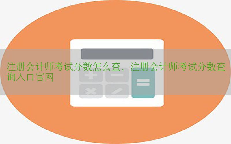 注册会计师考试分数怎么查，注册会计师考试分数查询入口官网