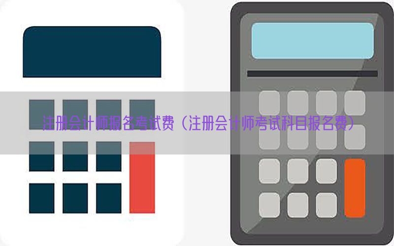注册会计师报名考试费（注册会计师考试科目报名费）