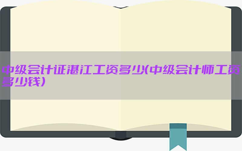 中级会计证湛江工资多少（中级会计师工资多少钱）