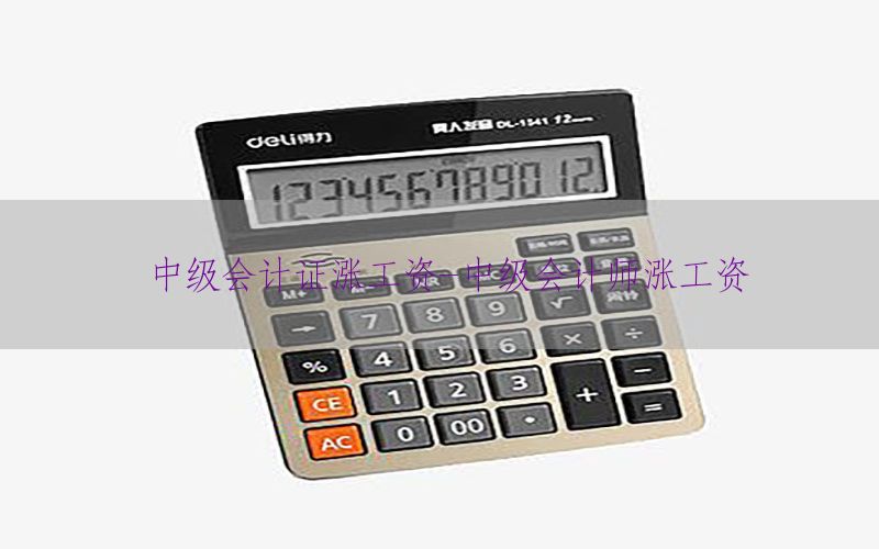 中级会计证涨工资-中级会计师涨工资