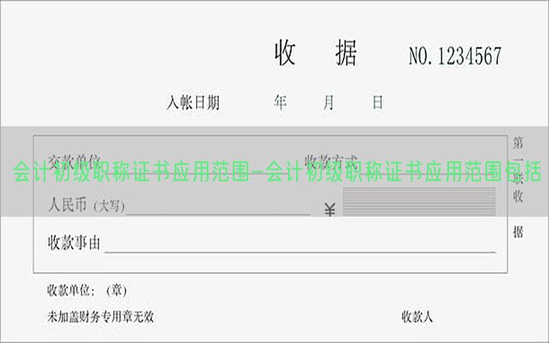 会计初级职称证书应用范围-会计初级职称证书应用范围包括