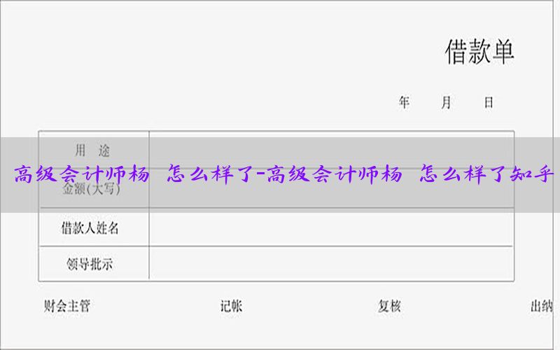 高级会计师杨旸怎么样了-高级会计师杨旸怎么样了知乎