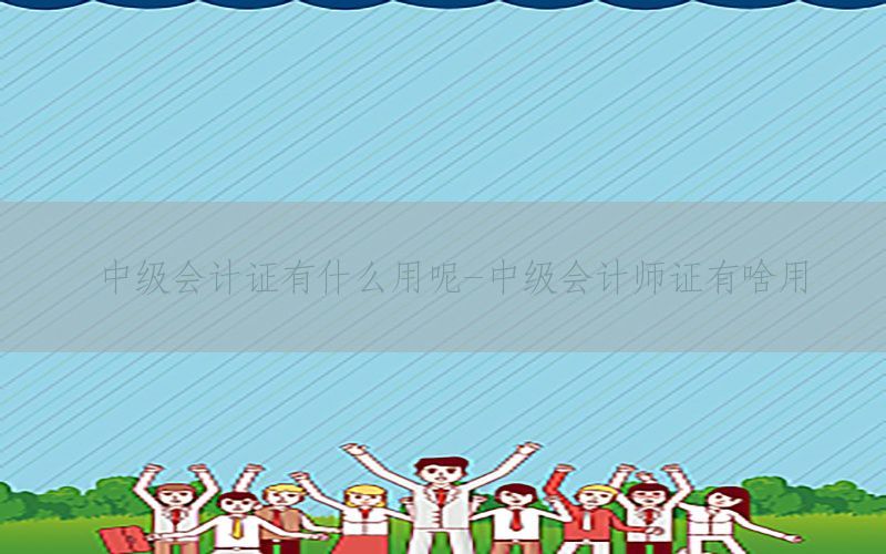 中级会计证有什么用呢-中级会计师证有啥用