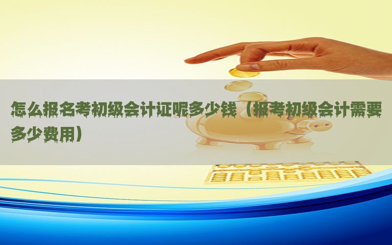 怎么报名考初级会计证呢多少钱（报考初级会计需要多少费用）
