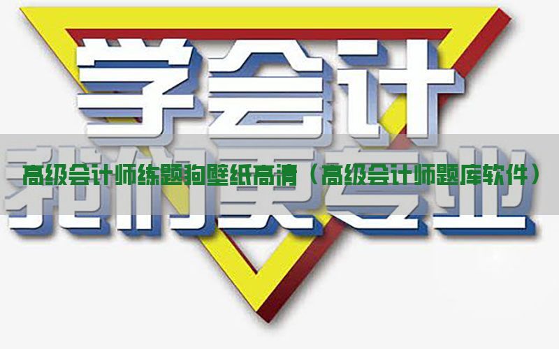 高级会计师练题狗壁纸高清（高级会计师题库软件）