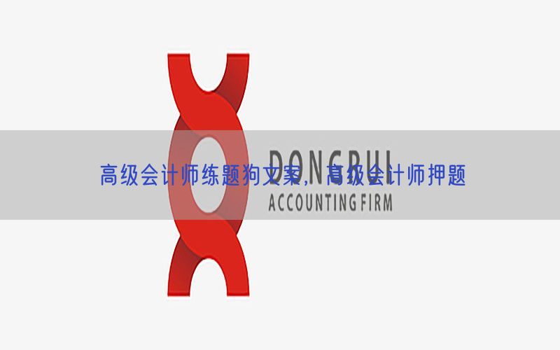 高级会计师练题狗文案，高级会计师押题
