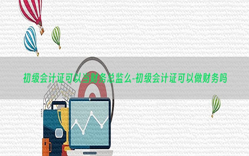 初级会计证可以当财务总监么-初级会计证可以做财务吗