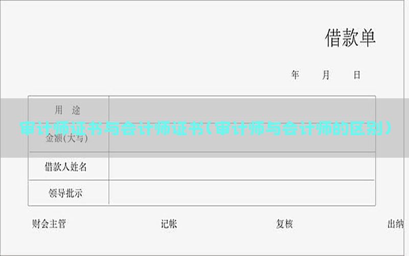 审计师证书与会计师证书（审计师与会计师的区别）