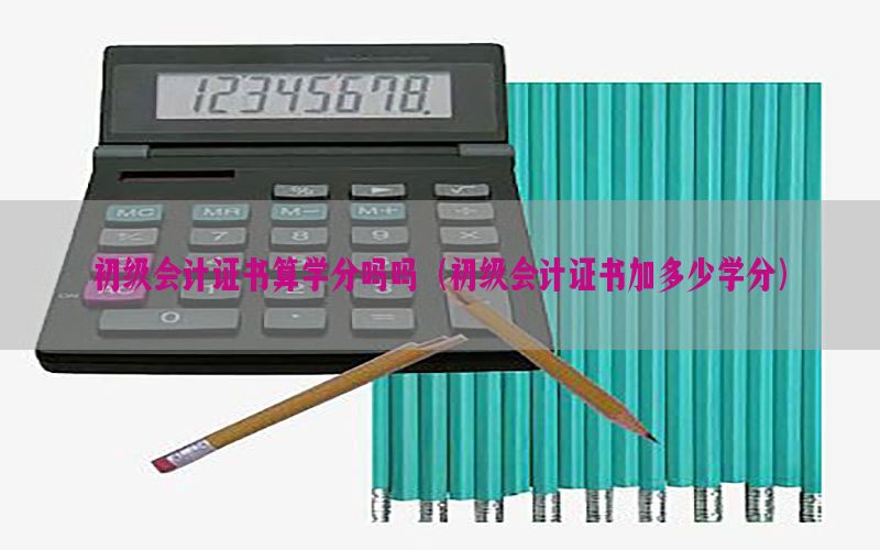 初级会计证书算学分吗吗（初级会计证书加多少学分）