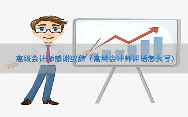 高级会计师感谢致辞（高级会计师评语怎么写）
