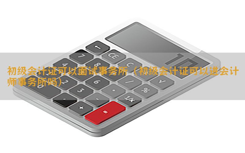 初级会计证可以面试事务所（初级会计证可以进会计师事务所吗）