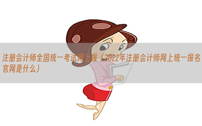 注册会计师全国统一考试网上报（2022年注册会计师网上统一报名官网是什么）