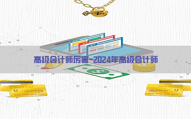 高级会计师厉害-2024年高级会计师