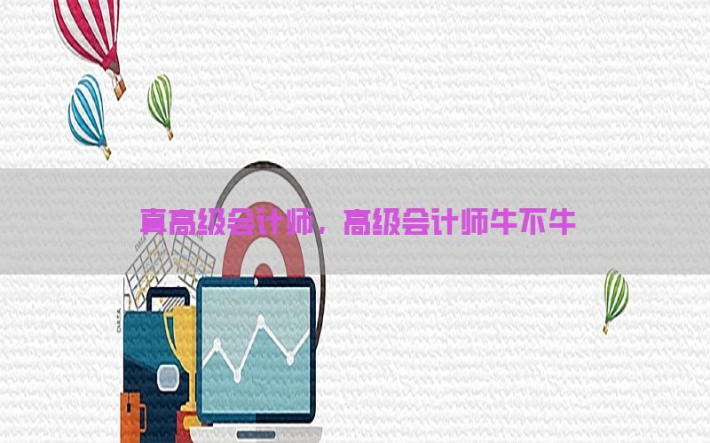 真高级会计师，高级会计师牛不牛