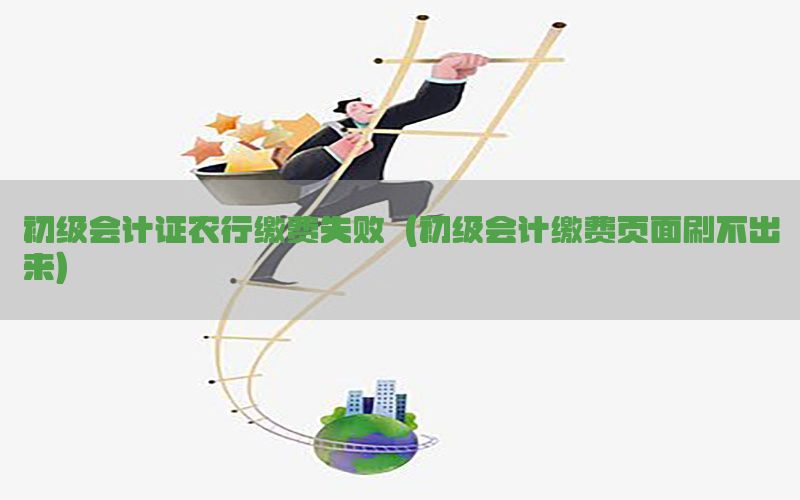 初级会计证农行缴费失败（初级会计缴费页面刷不出来）