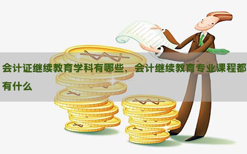 会计证继续教育学科有哪些，会计继续教育专业课程都有什么