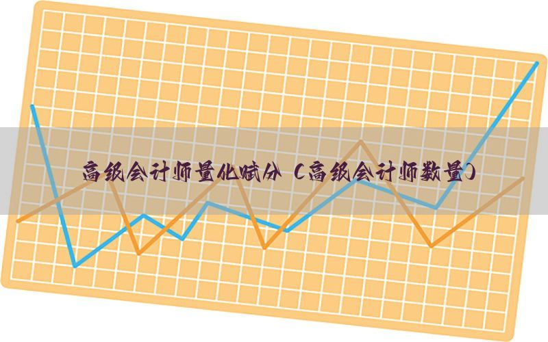 高级会计师量化赋分（高级会计师数量）