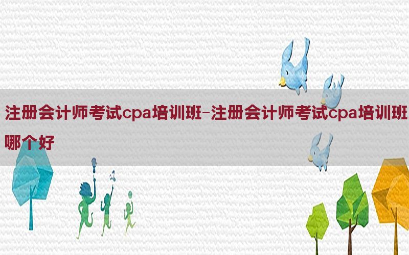 注册会计师考试cpa培训班-注册会计师考试cpa培训班哪个好