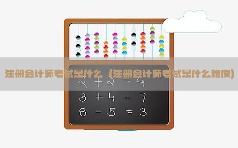 注册会计师考试是什么（注册会计师考试是什么难度）