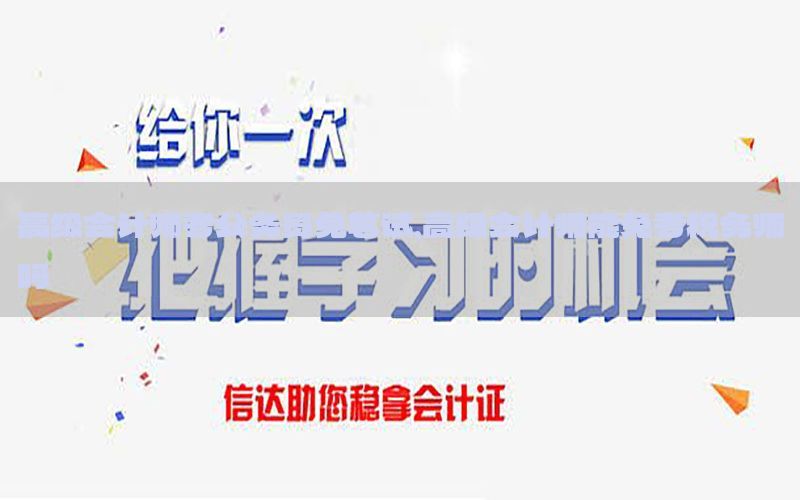 高级会计师考公务员免笔试，高级会计师能免考税务师吗