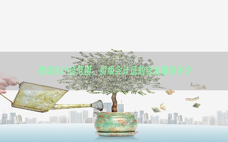 初级会计证范围，初级会计证的含金量有多少