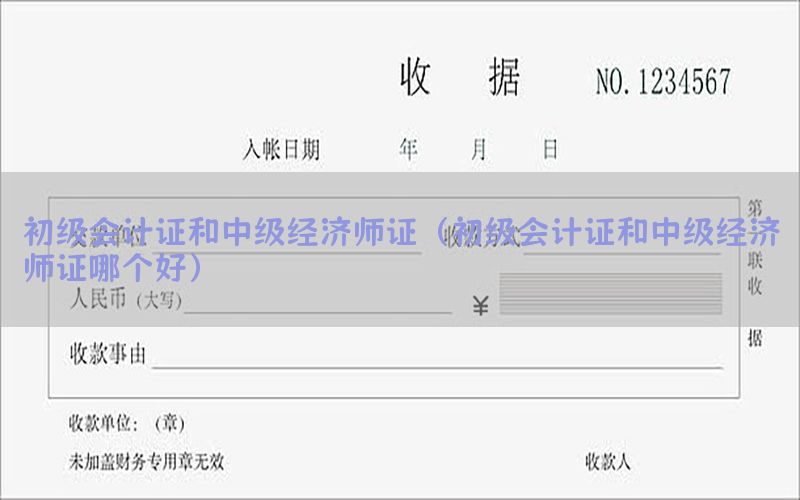初级会计证和中级经济师证（初级会计证和中级经济师证哪个好）