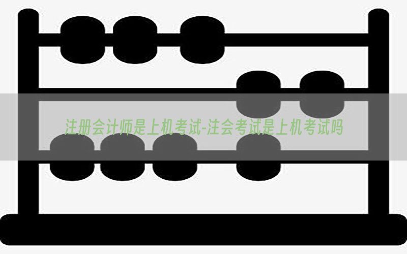 注册会计师是上机考试-注会考试是上机考试吗