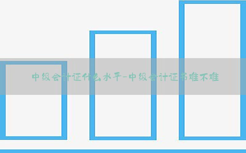 中级会计证什么水平-中级会计证书难不难